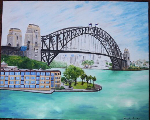 The iconic view of the Sydney Harbour Bridge