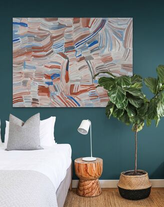 Aboriginal  landscape painting 