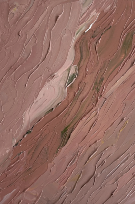 aerial abstract painting of salt lake using lipstick and oil paint 