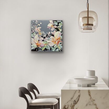 Impasto flower painting