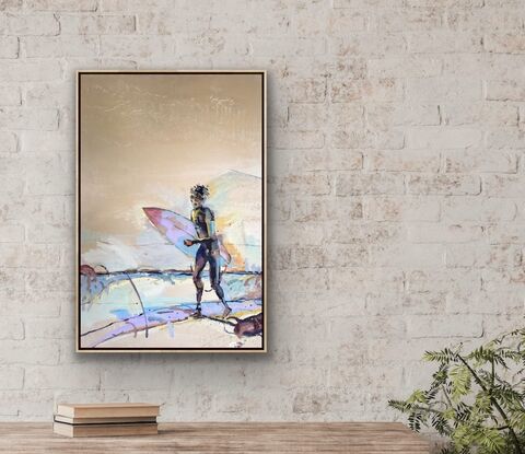 New Light Colour Figure Shadow Beach Surfing Modern Style Walking Spring Warmth  Shapes Texture Feelings Raw Memories Family Movement 