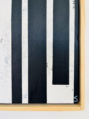 Abstract vertical black and white stripes 