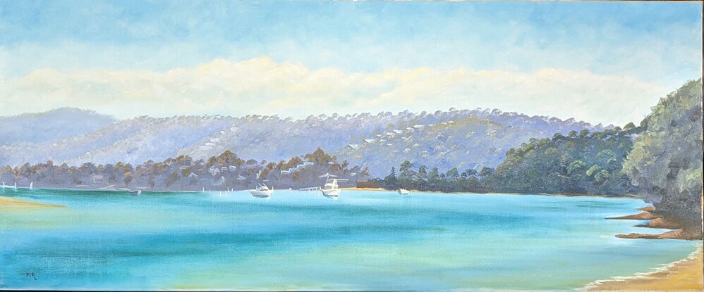 The sapphire blue of Merimbula Lake 