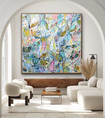 large square statement artwork