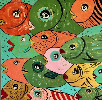 Colourful and happy fish