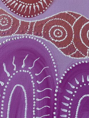 Bright Aboriginal artwork 