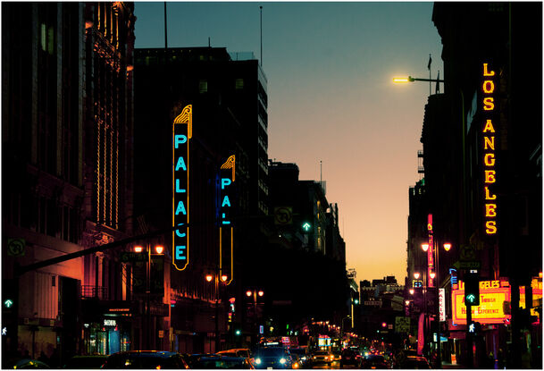 Los Angeles Broadway at night