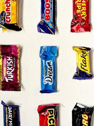 Cadbury's Favourites lined up