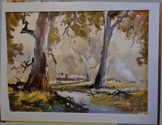 The Yarra Valley. Great Views. A lovely rustic looking painting,. 