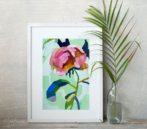 Abstract flower in a fauvist style