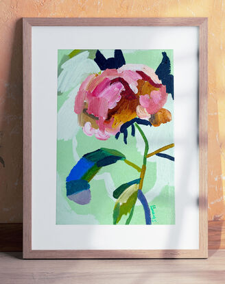 Abstract flower in a fauvist style