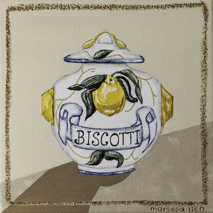 Biscotti original artwork from the Lo Shop series of works by Australian Artist Marissa Lico.