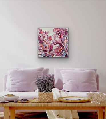 impasto flower painting