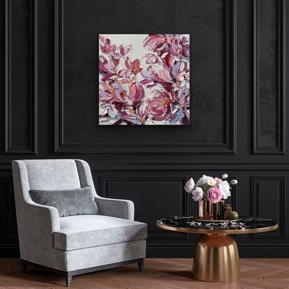 impasto flower painting