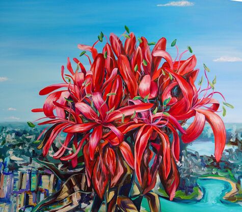 Sydney Harbour and Gymea Lily