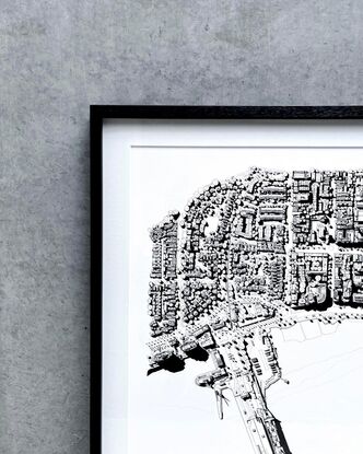 AERIAL ART, LANDSCAPE ART, ARCHITECTURE ART, PLACES ART,  MELBOURNE DRAWING, CITY ART, ARCHITECTURE, AERIAL