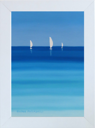 white sailing boats on blue sea