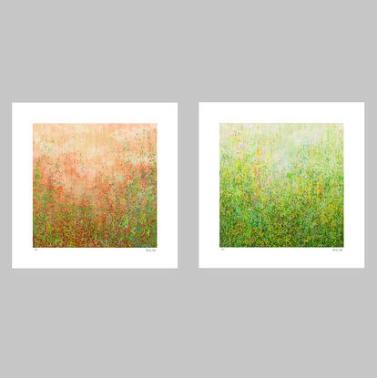 'Garden Series' Blushing Garden and Summer Garden-  set of 3' has been released as a limited edition print of 35.