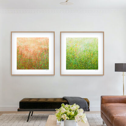 'Garden Series' Blushing Garden and Summer Garden-  set of 3' has been released as a limited edition print of 35.