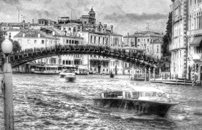 Gondolas in Venice Italy