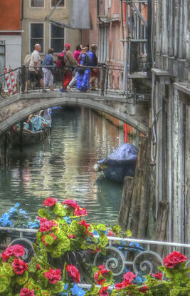 Inviting view of canal in Venice, Italy