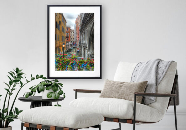 Inviting view of canal in Venice, Italy