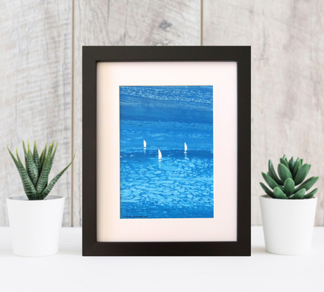 white sailing boats on blue sea