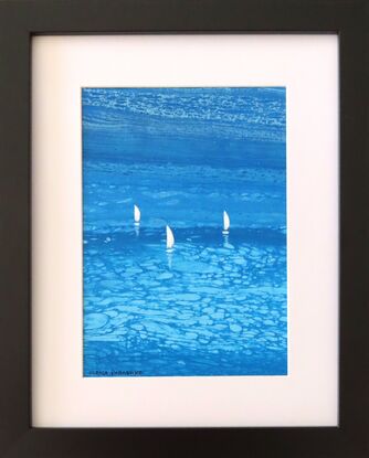 white sailing boats on blue sea