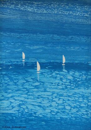 white sailing boats on blue sea