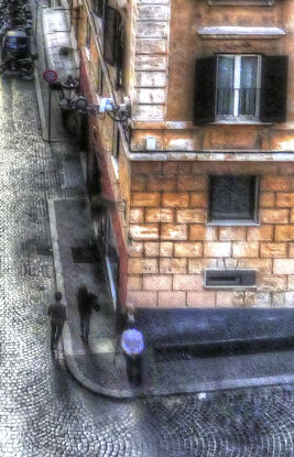 Inviting ancient alley in Venice, Italy