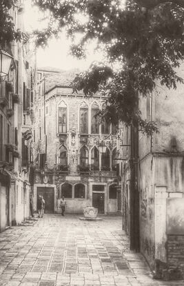 Inviting sunlit street scene in Volterra, Tuscany, Italy