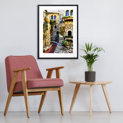 Inviting sunlit street scene in Volterra, Tuscany, Italy