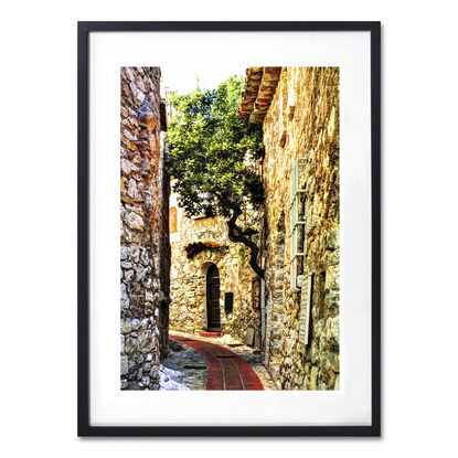 Inviting sunlit street scene in Volterra, Tuscany, Italy