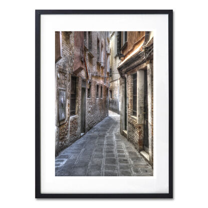 Busy street in Volterra Tuscany, Italy