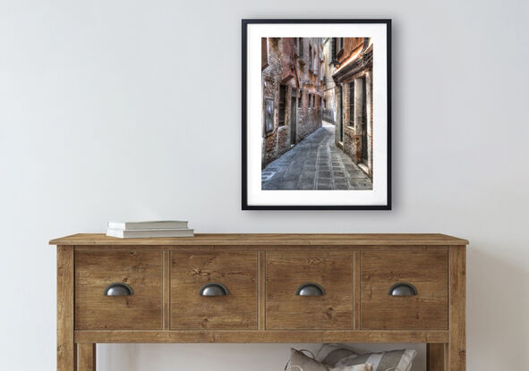 Busy street in Volterra Tuscany, Italy