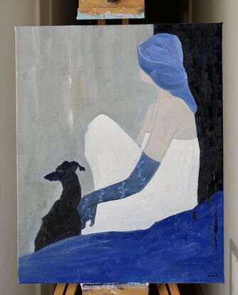 Girl with Dog