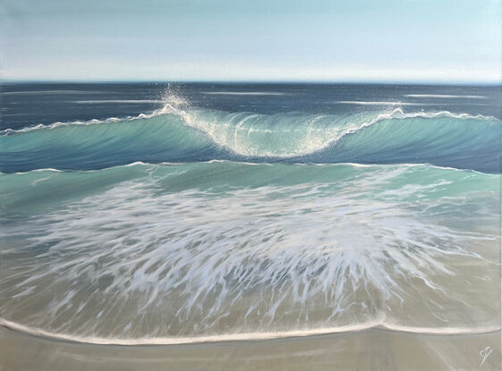 Original ocean waves painting