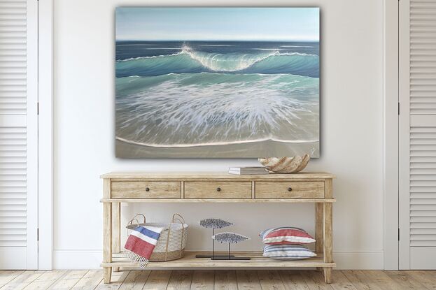 Original ocean waves painting