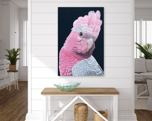 Rod - Galah Giclee Canvas Print by Anne-Marie Bloor