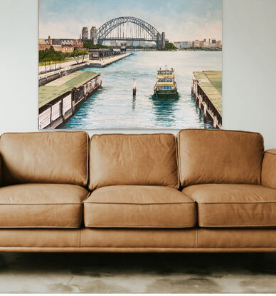 A very detailed depiction of Sydney’s circular quay, more than 60 hours in the making 