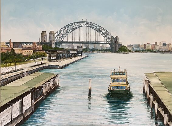 A very detailed depiction of Sydney’s circular quay, more than 60 hours in the making 