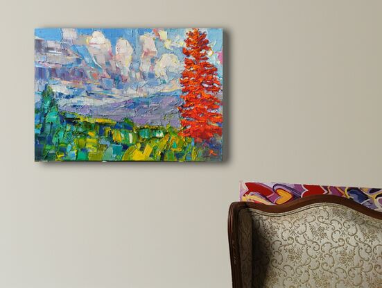  This painting is part of a series of canvases inspired by last year's trip to Canada.  