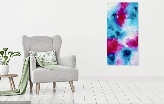 Set of 2 modern abstracts