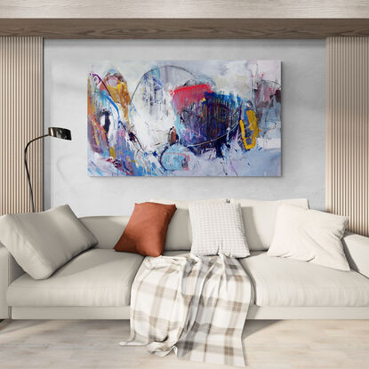 Intuitive abstract expressionist painting 