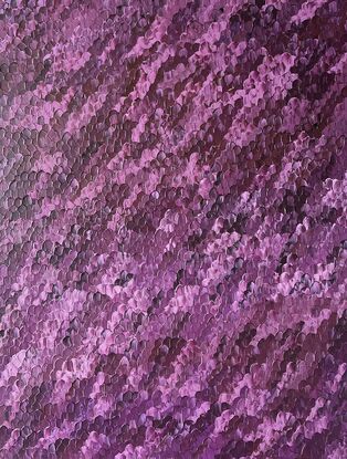 Purple textured  large abstract art