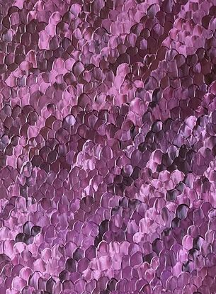 Purple textured  large abstract art