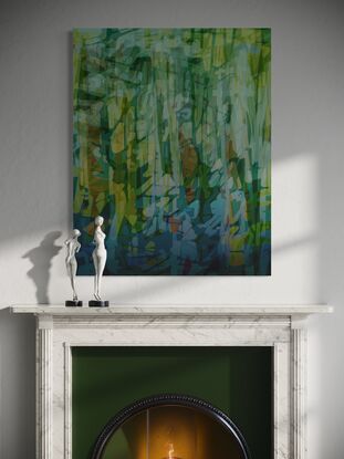 Winter Green Gardnen Sydney Australia Limited Edition Canvas Print