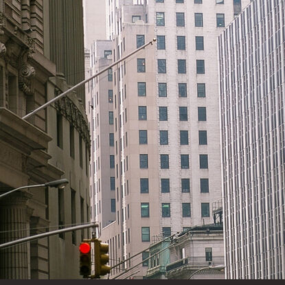 Classic NYC wall Street, Concrete Canyon  1990's