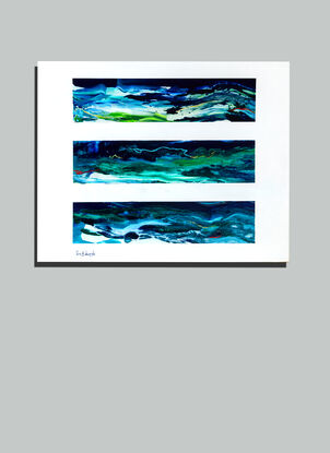 Abstract sea themed artwork showing the sea's energy and movemrnt.