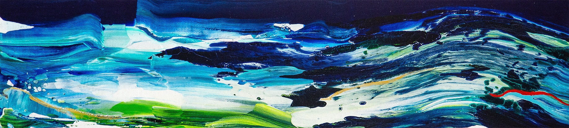 Abstract sea themed artwork showing the sea's energy and movemrnt.